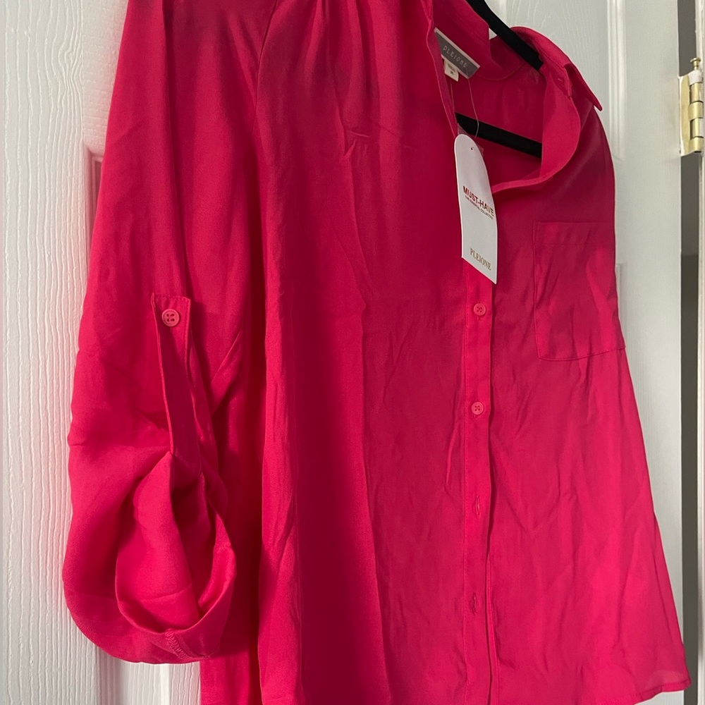 Hot pink blouse